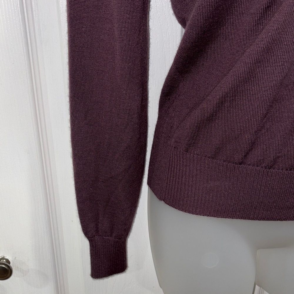 Authentic Celine 100% Cashmere V-Neck lavender Sweater Size Small - Picture 7 of 17